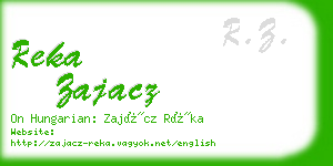 reka zajacz business card